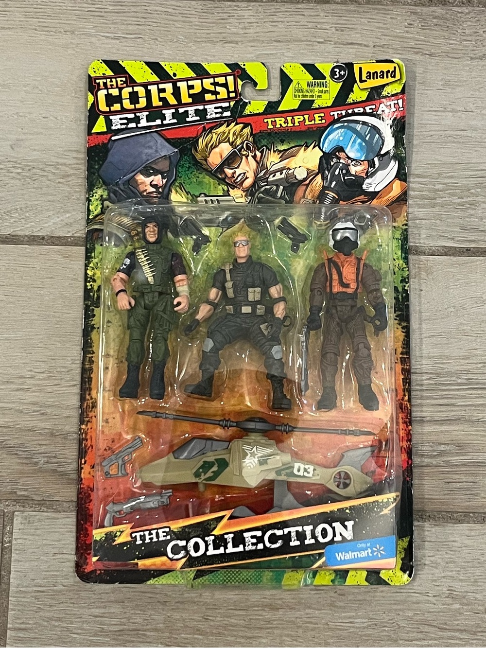 Lanard The Corps! Elite Triple Threat Action Figure Helicopter Weapon Set